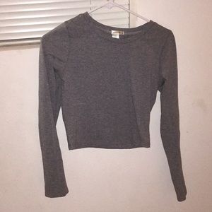 Long sleeve crop top